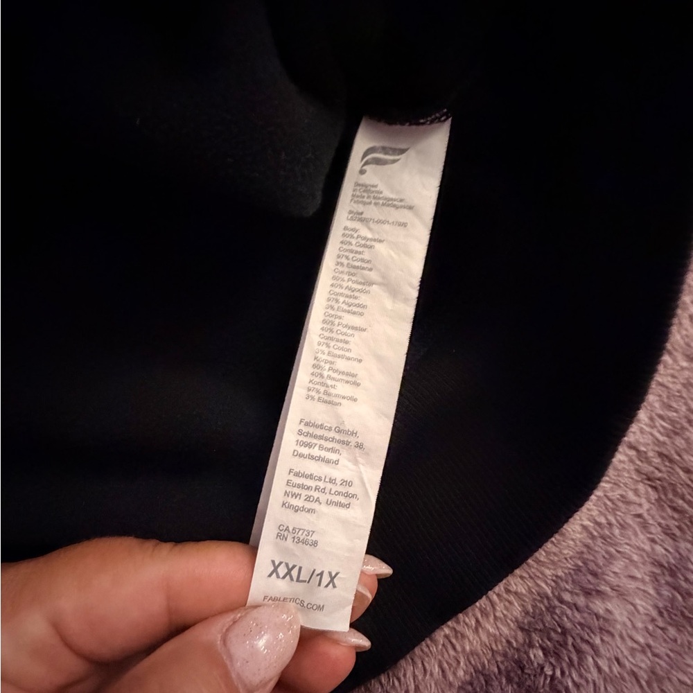 Fabletics Black Half-Zip Pullover Sweater - image 4